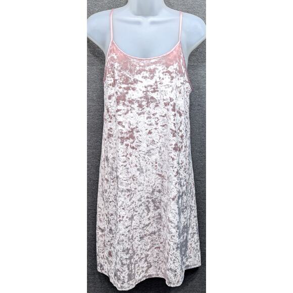 VICTORIAS SECRET Nightgown- Pink, Velvet, Adjustable Straps, Size XS/S - Picture 1 of 4